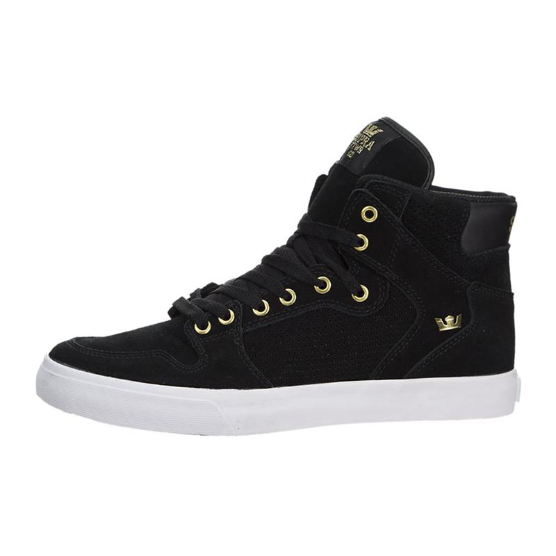 Buty Supra VAIDER - Sneakersy Wysokie Męskie - Czarne (RTAY-10498)